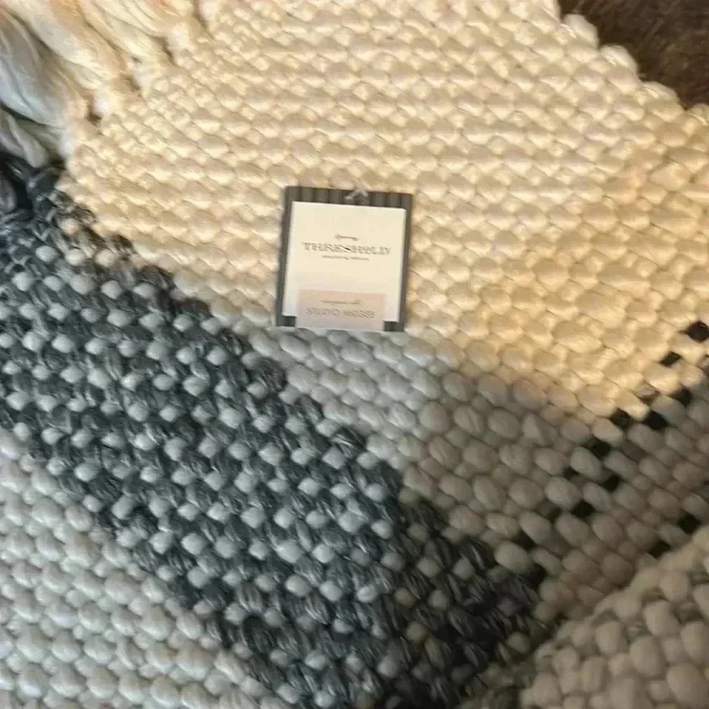 NWT 5'x7' Laurelhurst‎ Indoor Plaid Rug Black/ White - Studio McGee